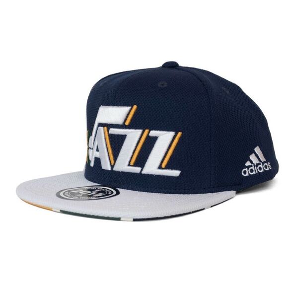 Utah Jazz Hat Cap 2015 Adidas NBA Draft Embroidered Adjustable Snapback OSFM - Picture 2 of 9